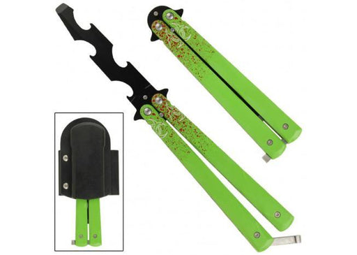 Training Butterfly knife Beverage Opener Multi Tool - Medieval Depot