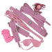8-Piece Pretty in Pink Weekender Set - Medieval Depot