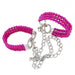 Pretty in Pink Beaded Wrist Restraints - Medieval Depot