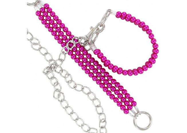 Pretty in Pink Beaded Ankle Restraints - Medieval Depot