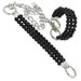 Deep Black Beaded Wrist Restraints - Medieval Depot