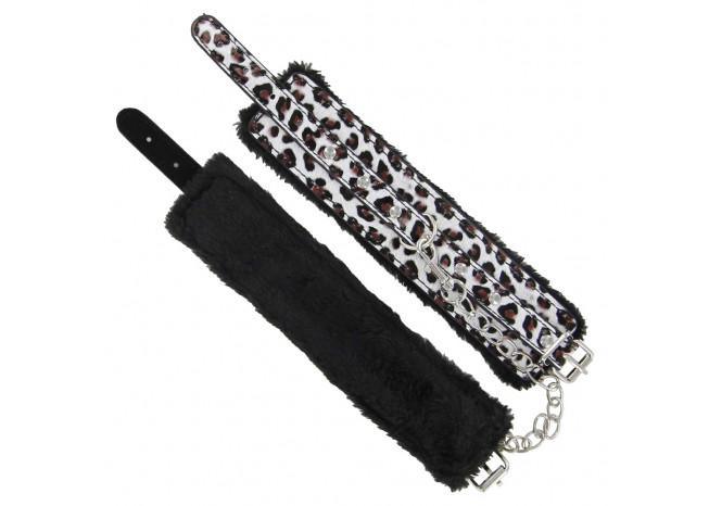 Wild Animal Print Wrist Restraints - Medieval Depot