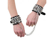 Wild Animal Print Wrist Restraints - Medieval Depot