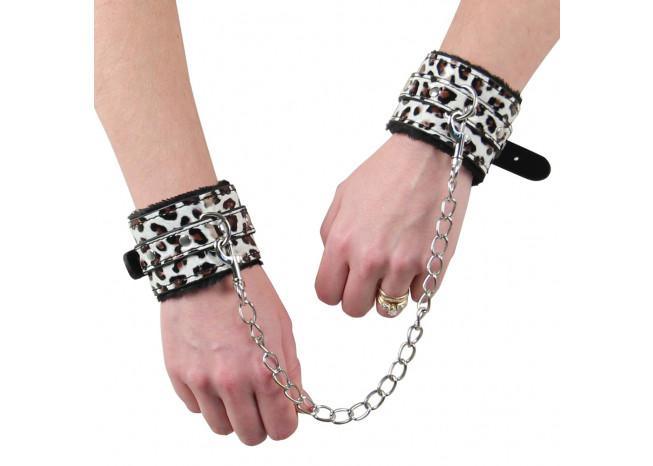 Wild Animal Print Wrist Restraints - Medieval Depot