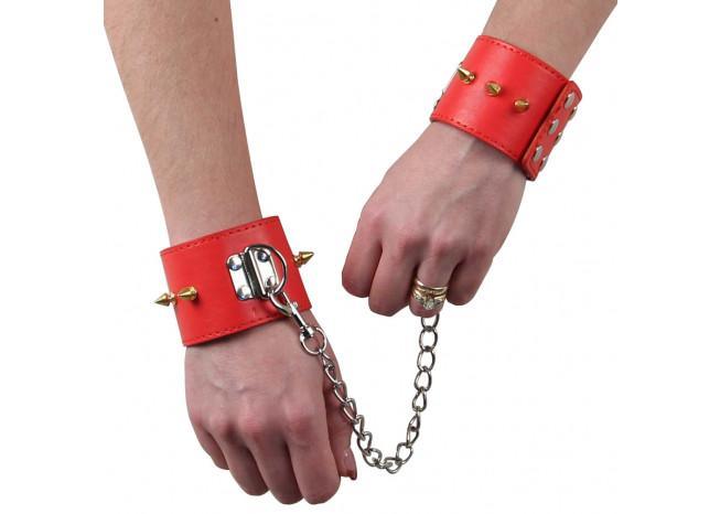 Fire Red Wrist Cuffs - Medieval Depot