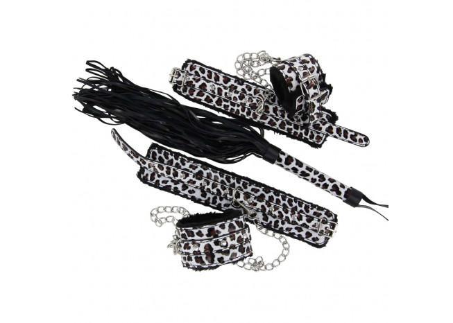 Wild Animal Print Full Restraint Set - Medieval Depot