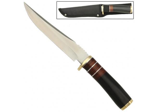 Jasper Woods Fixed Blade Skinning Wild Game Outdoor Knife - Medieval Depot