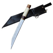 Seax Viking Hilda D2 Steel Sheesham Wood Bone Handle - Medieval Depot