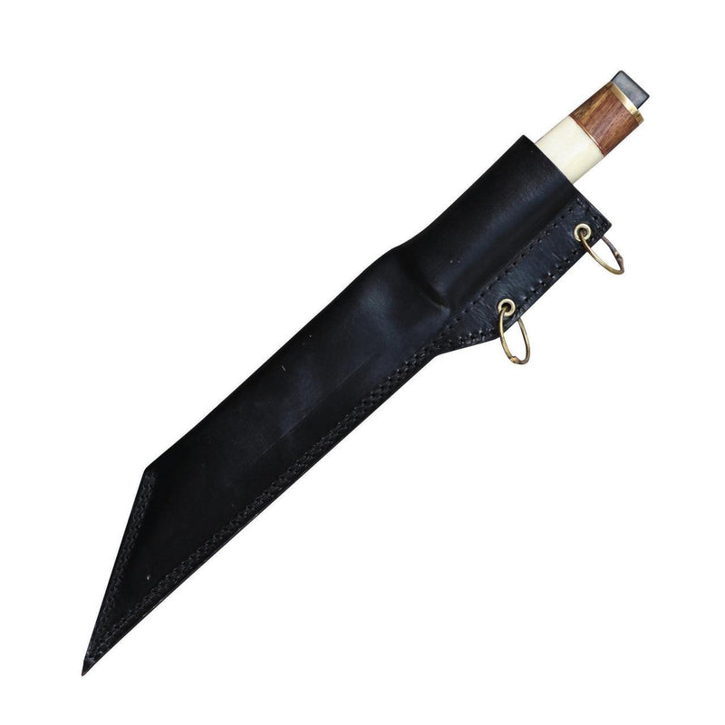 Seax Viking Hilda D2 Steel Sheesham Wood Bone Handle - Medieval Depot