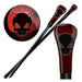 Devil's Skull Elegant Removable Blade Red Walking Sword Cane - Medieval Depot