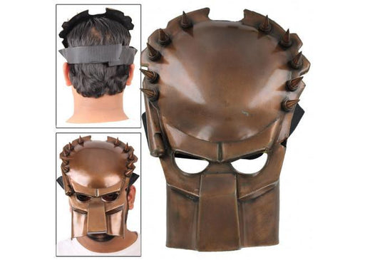 Fantasy Predator Warrior Copper Movie Battle Mask - Medieval Depot