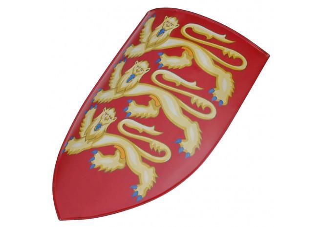 Battle ready Shield Edward I of England Medieval Heater - Medieval Depot