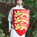 Battle ready Shield Edward I of England Medieval Heater - Medieval Depot