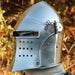 Medieval Renaissance Detachable Visor Barbute - Medieval Depot