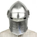 Medieval Renaissance Detachable Visor Barbute - Medieval Depot