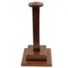 Square Base Wooden Helmet Stand - Medieval Depot