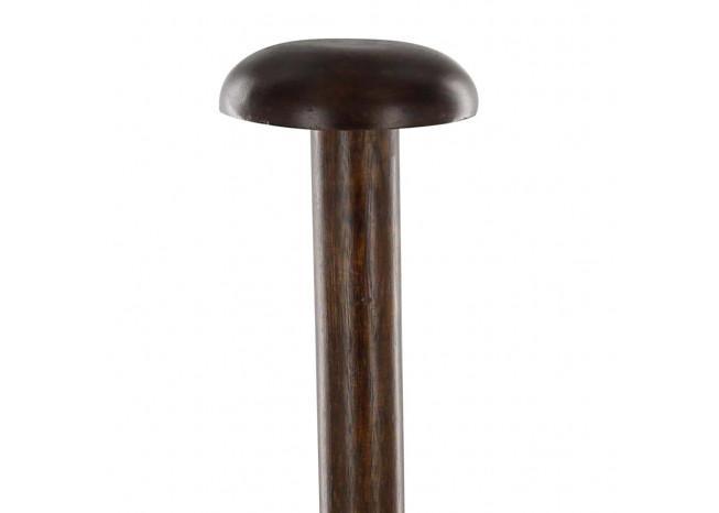 Round Base Wooden Helmet Stand - Medieval Depot