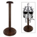 Round Base Wooden Helmet Stand - Medieval Depot