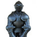 Medieval Mini Black Knight 14th Century Statute - Medieval Depot