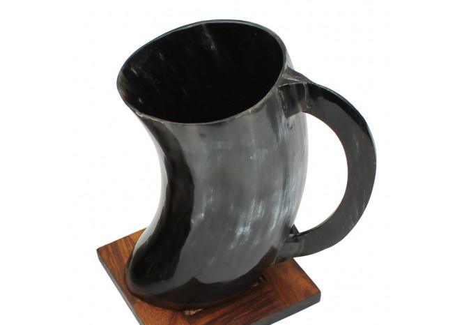Viking Dining Hall Horn Beer Mug - Medieval Depot