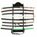 Premium Eight Tier Solid Wall Sword Display - Medieval Depot