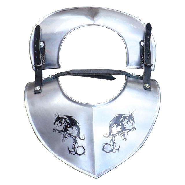 Dragon Hunter Medieval Steel Adjustable Gorget Armor - Medieval Depot