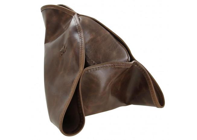 Real Leather Handmade Tricorn Pirate Hat - Medieval Depot