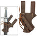 Medieval Hawk Wood Leather Sword Frog Brown - Medieval Depot