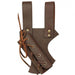 Medieval Hawk Wood Leather Sword Frog Brown - Medieval Depot