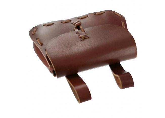 Medieval Leather Hide Festival Pouch Bag Medieval Depot