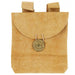 Medieval Golden Suede Leather Pouch - Medieval Depot