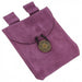 Subconsciously Conscious Violet Suede Leather Pouch - Medieval Depot