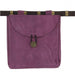 Hint of Royalty Purple Suede Leather Pouch - Medieval Depot