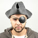 Pirate Captain Leather Eye Patch Black - Medieval Depot
