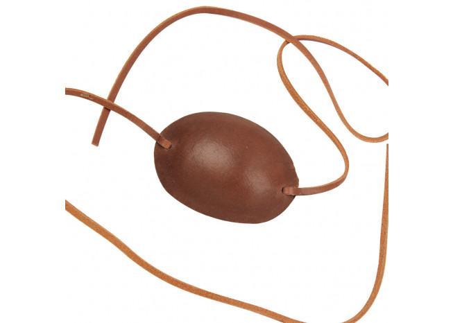 Pirate Captain Leather Eye Patch Brown - Medieval Depot