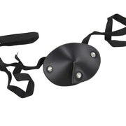 Leather Handmade Dark as Night Pirate Eye Patch - Medieval Depot