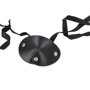 Leather Handmade Dark as Night Pirate Eye Patch - Medieval Depot