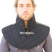 Cotton Armor Padding Collar Medieval Garment Black - Medieval Depot