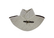 Cotton Padding Collar Armor Medieval Garment White - Medieval Depot