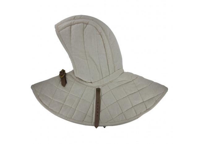Cotton Padded Collar Armor And Cap - Medieval Depot