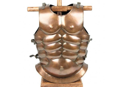 Medieval Roman Greek Muscle Body Armor Cuirass Brass Finish - Medieval Depot