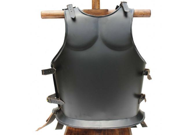 Muscular Blackened Greek Heroic Steel Cuirass - Medieval Depot