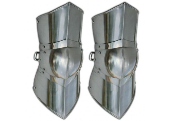 Authentic Battle Ready Greaves Leg Armor Large — Medieval Depot