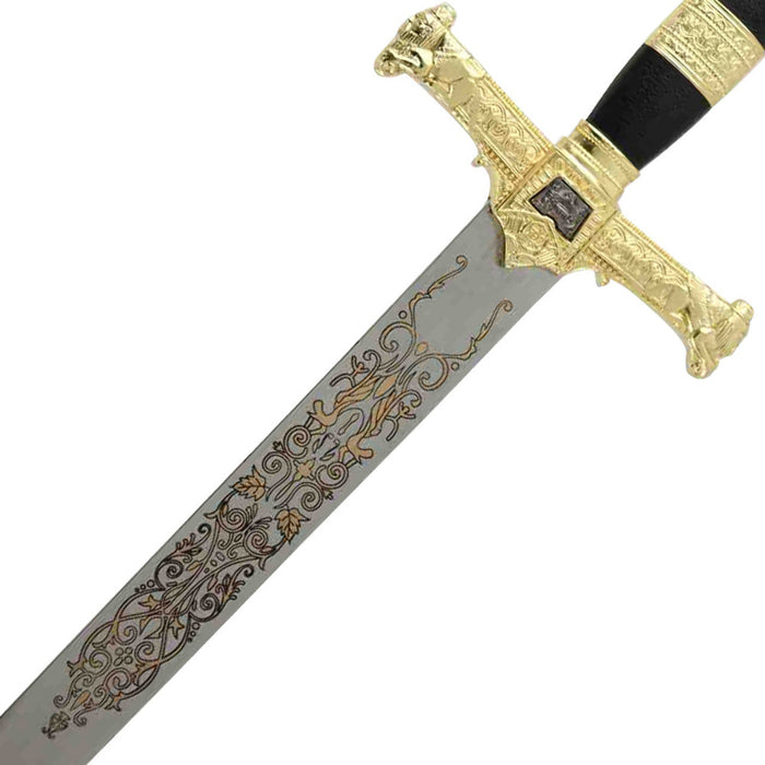 King Solomon Medieval Crusader Replica Short sword Black