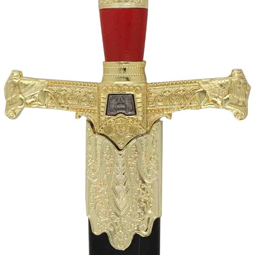 King Solomon Short Sword Majestic Red and Gold Edition