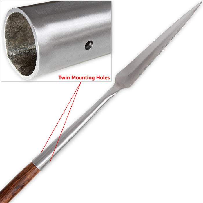 Medieval Viking Hewing Spearhead Functional High Carbon Steel