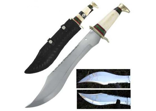 Crocodile Hunter Stag Horn Big Bowie Knife - Medieval Depot