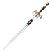 Soul Devourer Gold Decorative Demon Sword with Display - Medieval Depot