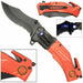 Spring Assist LED Tactical Rescue Knife Firefighter - Medieval Depot