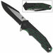 Electrical Charged Green Drop Point Spring Assist Knife - Medieval Depot